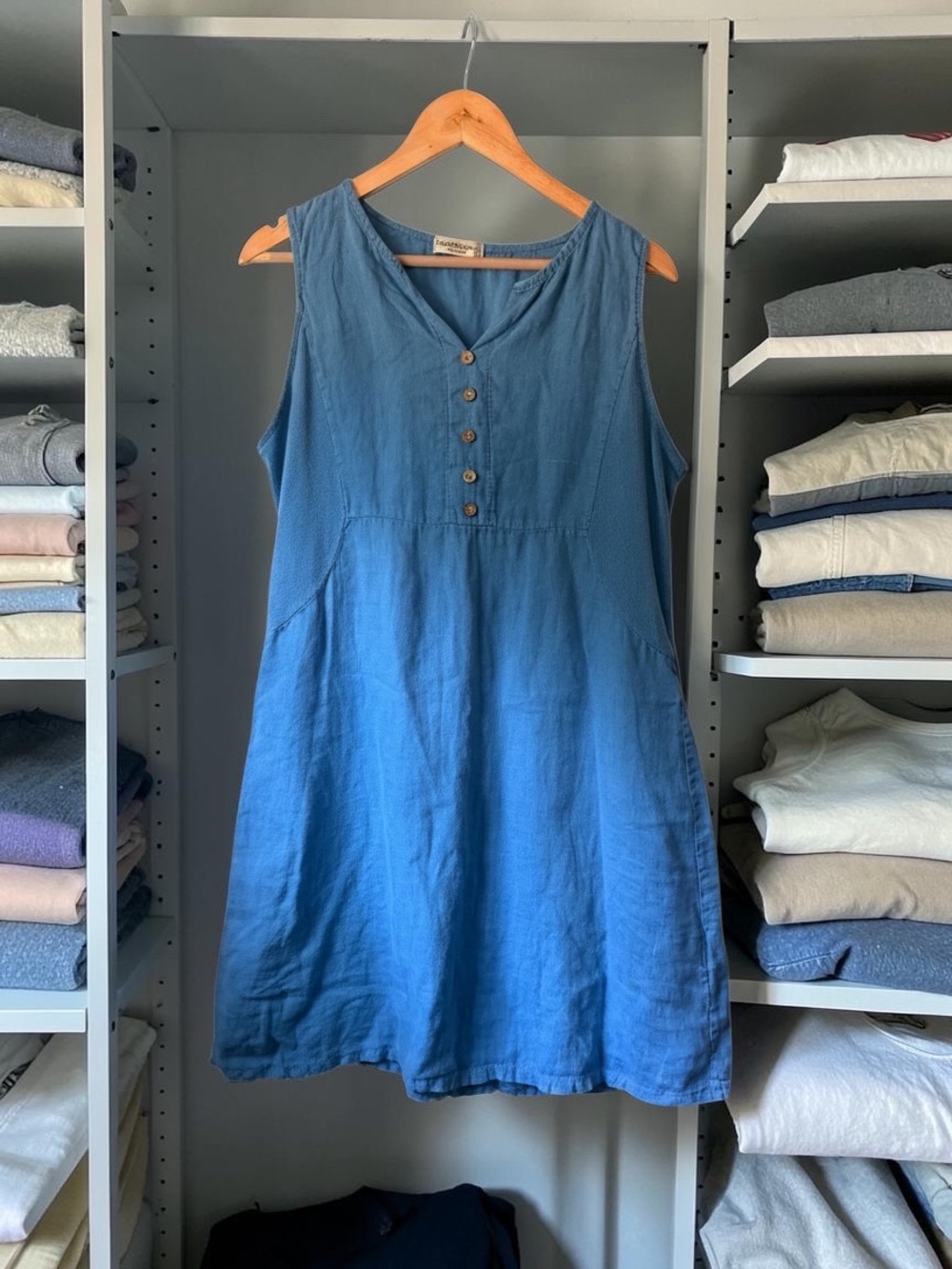Sleeveless Terzzo Millennio linen style dress